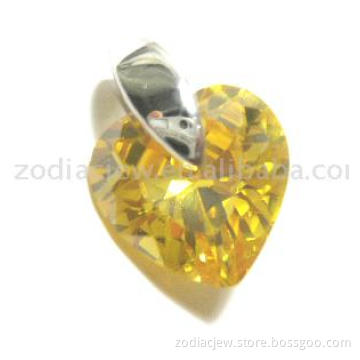 925sterling silver pendant with CZ setting